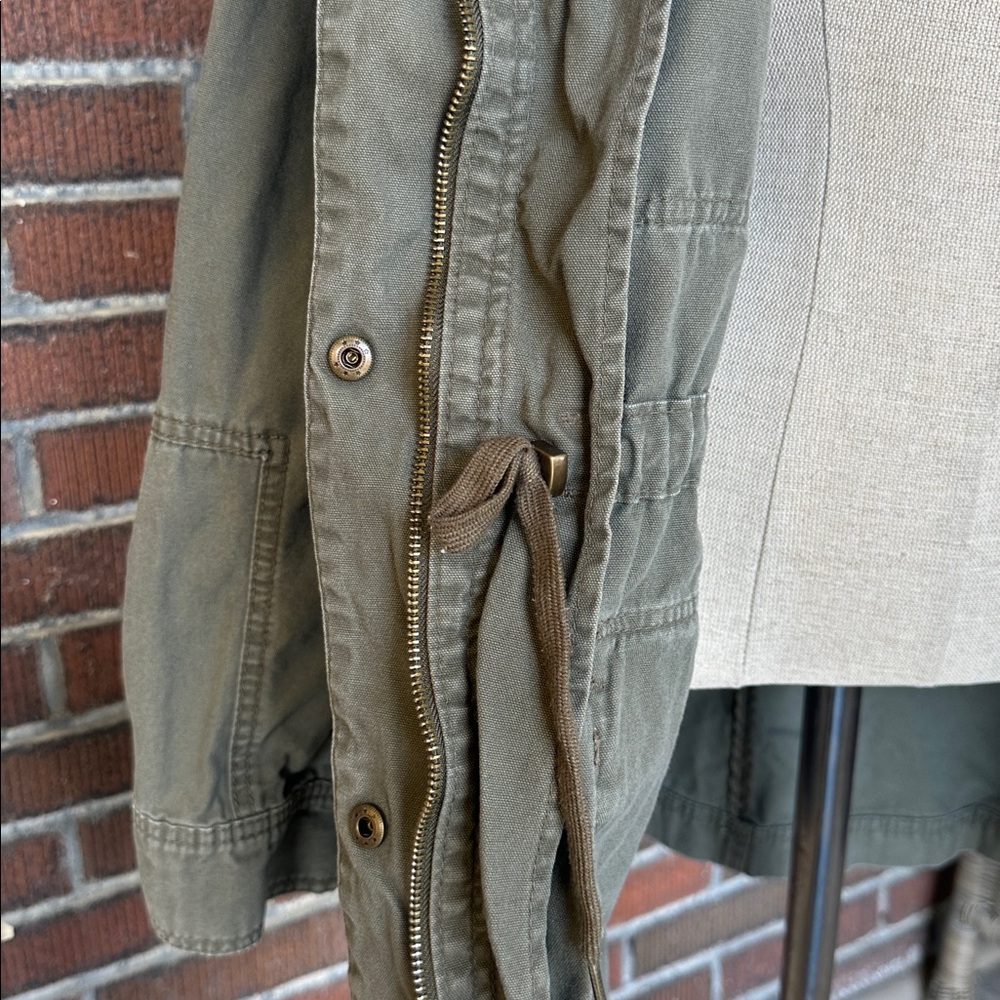 Universal Thread olive green cotton utility field jacket w/hood/pockets. Sz XXL - Picture 8 of 10